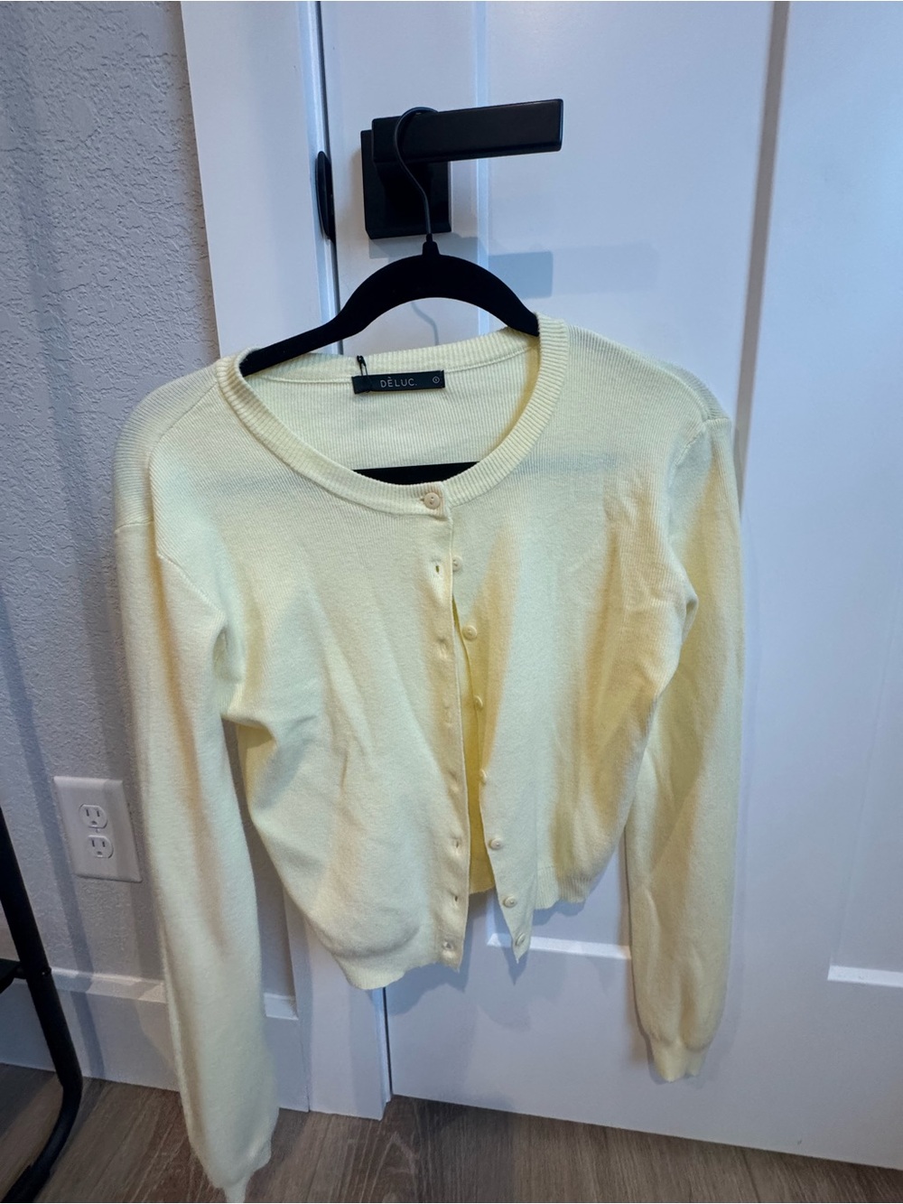 Deluc Light Yellow Button-Front Women's Cardigan